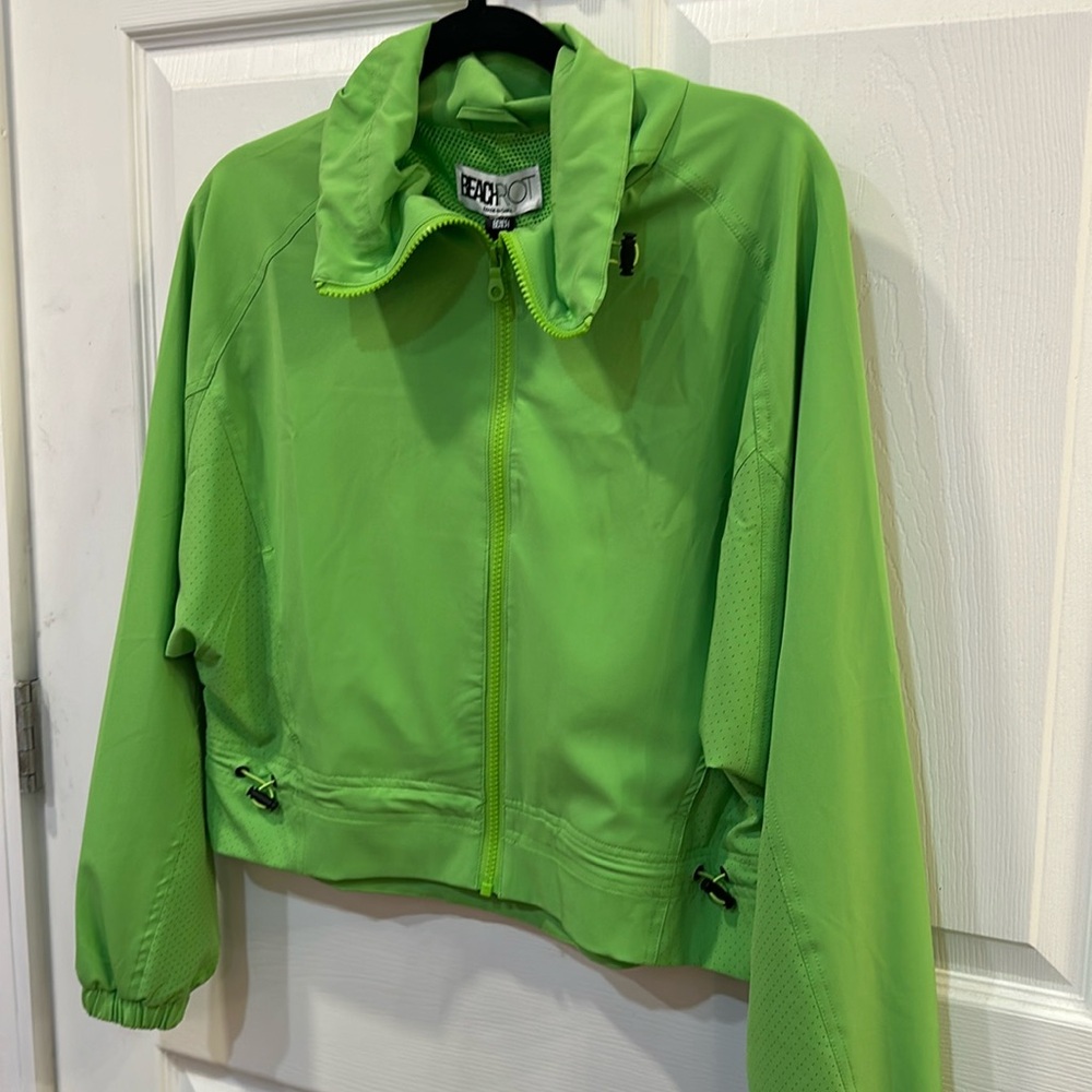 NWT Beach Riot Casen Jacket Palm Garden Green